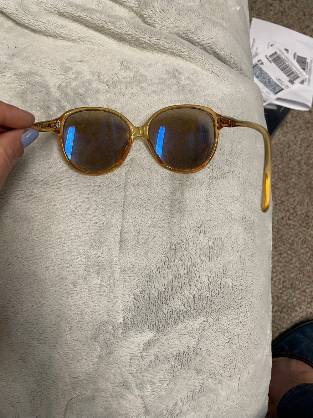 Vintage 70s Carl Zeiss Amber Oversized Women's Sunglasses- excellent shape - Picture 9 of 11